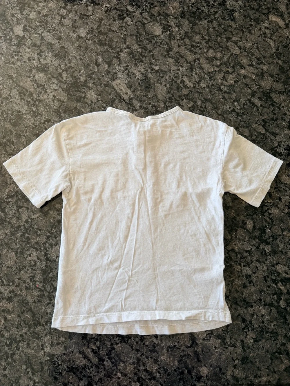 3/$15 H&M White 100% Cotton Henley Pocket Tee Size 6X/7 Summer Casual Shirt